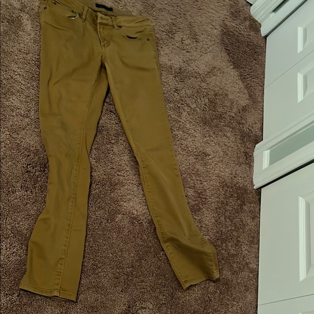 Prana straight leg mustard Jean Pants